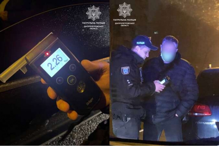В Днепре пьяный мужчина предлагал патрульным взятку в 30 000 гривен