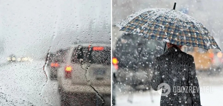 Украину начало засыпать снегом, водителей призвали быть внимательными на дорогах (Фото и видео)