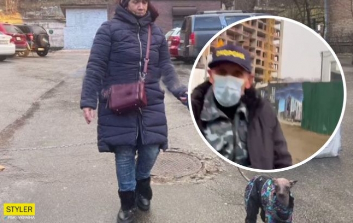 В Киеве охранник новостройки с матом набросился на женщину с собакой (обновлено)