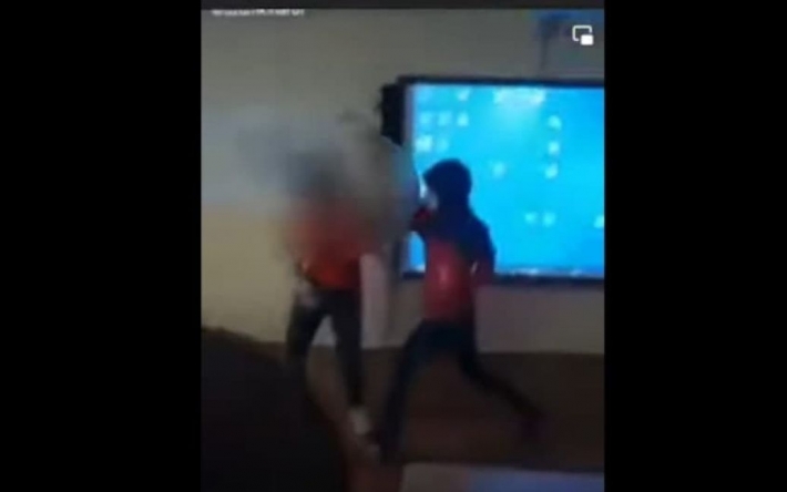 Колотил на глазах у всего класса: в Кировоградской области 8-классник избил девочку (видео)