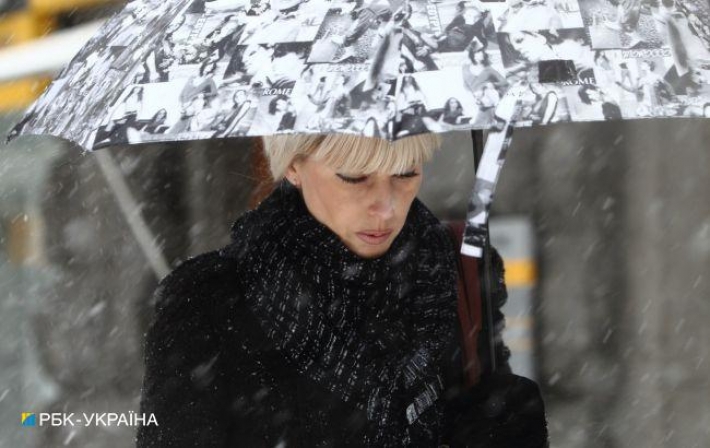 В Украину идет потепление, но с затяжным периодом дождей и снегопадов