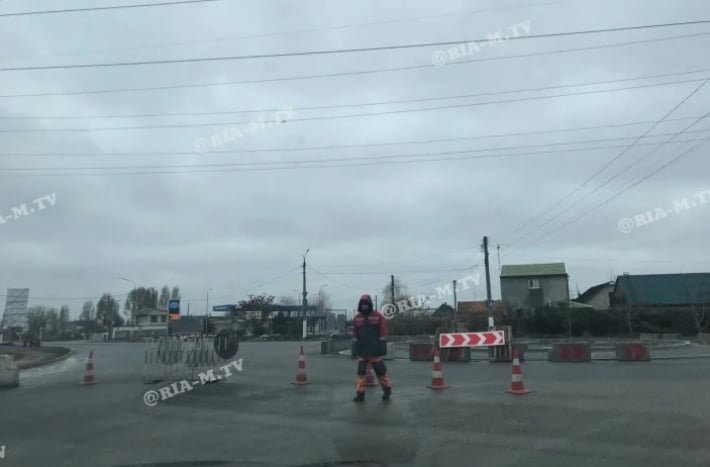 В Мелитополе частично перекрыто движение по центральному проспекту