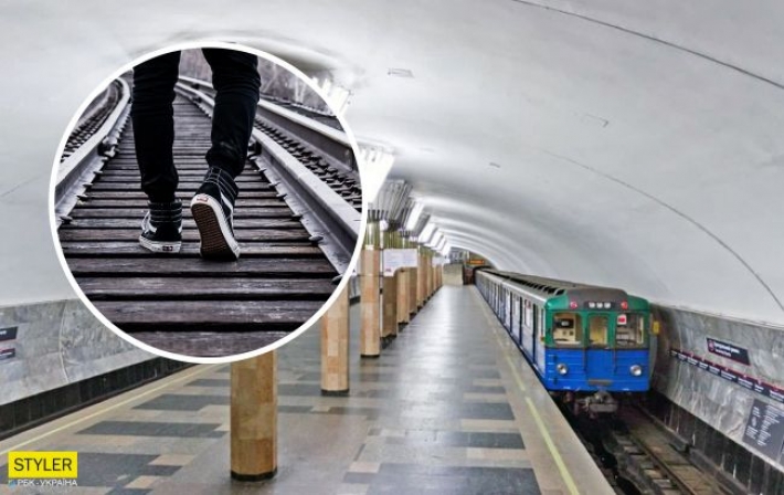 В Харькове парень прыгнул на рельсы и парализовал работу метро (видео)