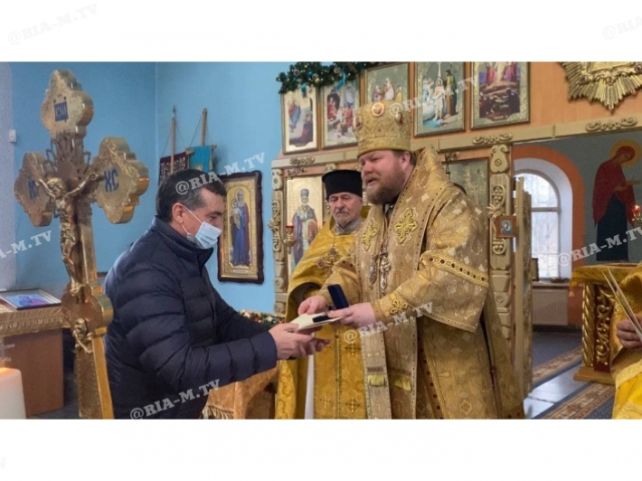 Кто в Мелитополе ордена и медали получил на храмовый праздник Андрея Первозванного (фото, видео)