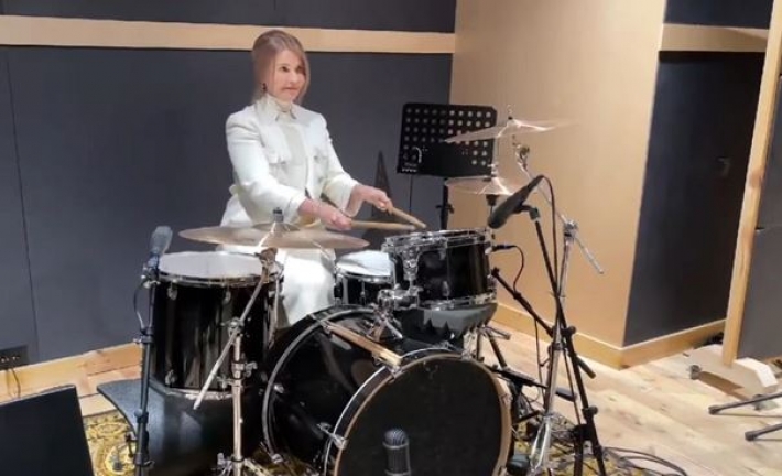 Юлия Тимошенко сыграла на барабанах (видео)