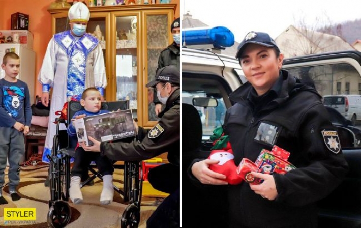 На Закарпатье ребенок пришел в полицию, чтобы найти Св. Николая: попросил инвалидную коляску для брата
