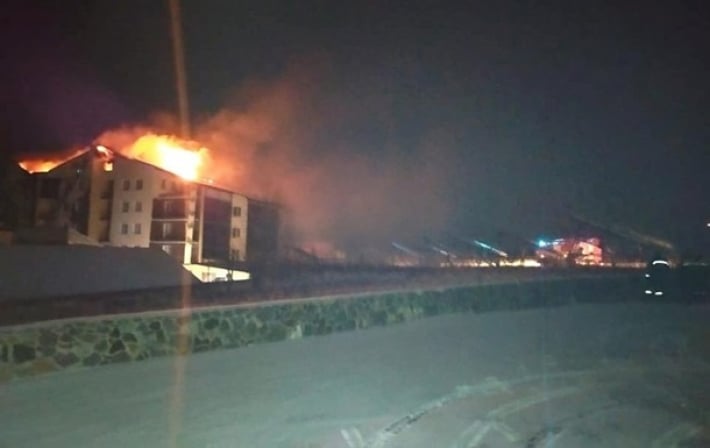 При пожаре отеля на Виннитчине погиб человек (фото)