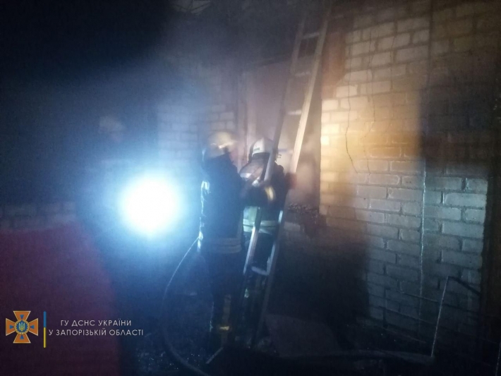 В Запорожской области сгорел одноэтажный дачный дом (фото)