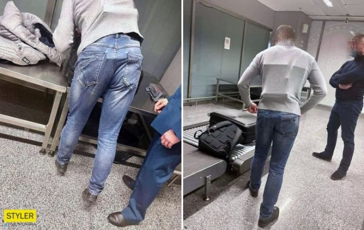 В "Борисполе" поймали изобретательного украинца, который примотал Iphone к себе скотчем (фото)