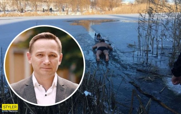 В Кропивницком врач, вытащивший школьницу из-под льда, рассказал о спасении: 