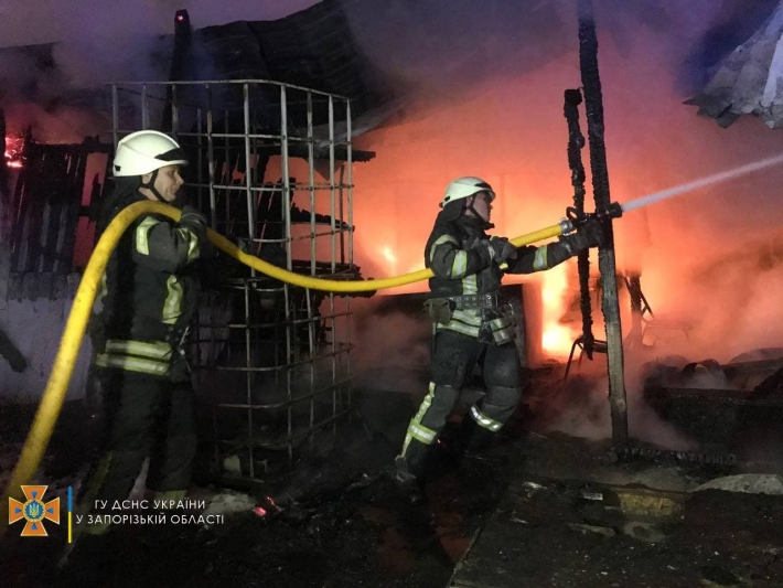 В Запорожье тушили масштабный пожар в кафе на набережной (фото)