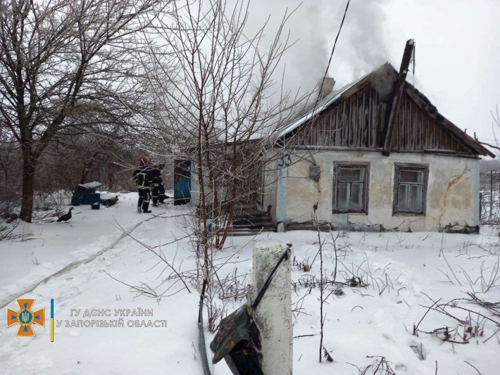 В Запорожской области при пожаре погибла семейная пара (фото)