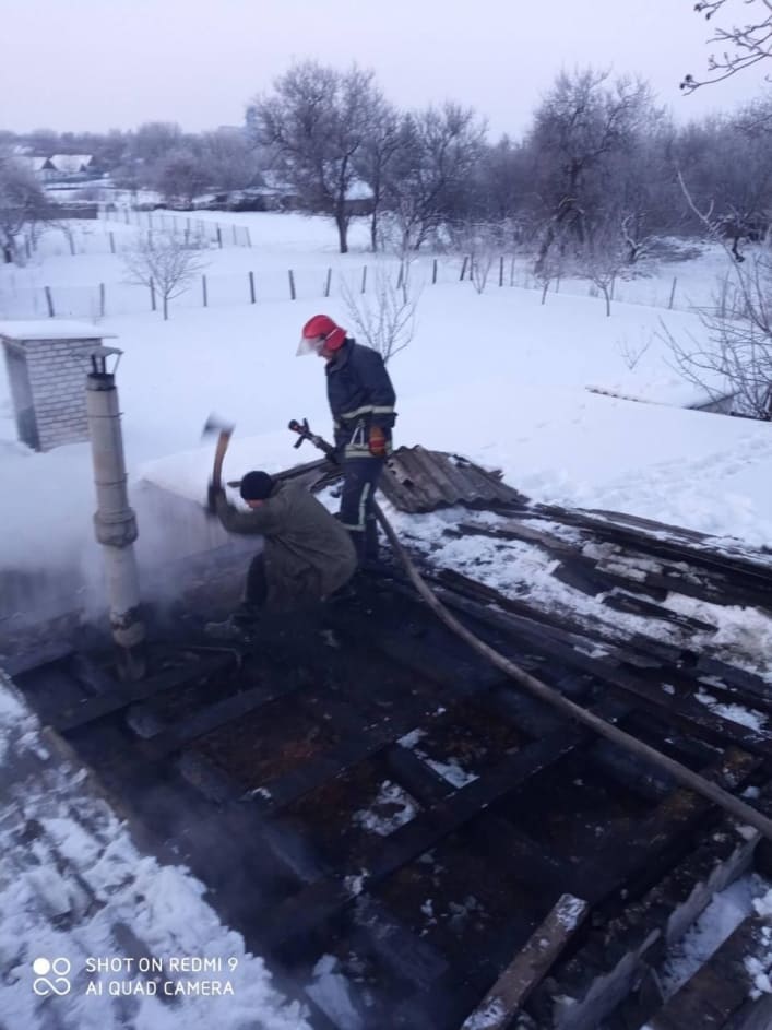 В Запорожской области сгорела баня