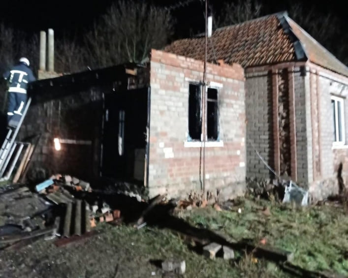 В селе в Запорожской области сгорел жилой дом