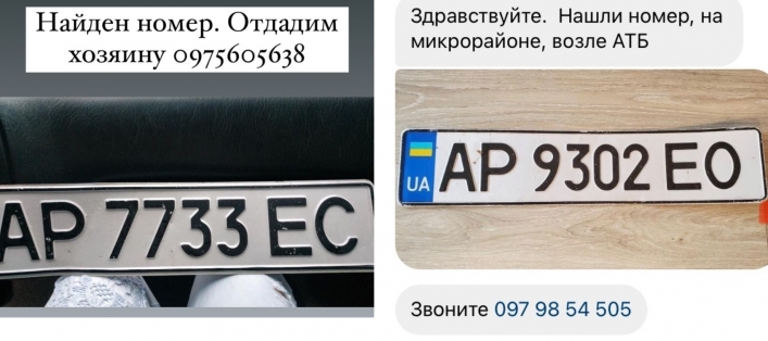 В Мелитополе ищут хозяев "смытых" автомобильных номеров (фото)