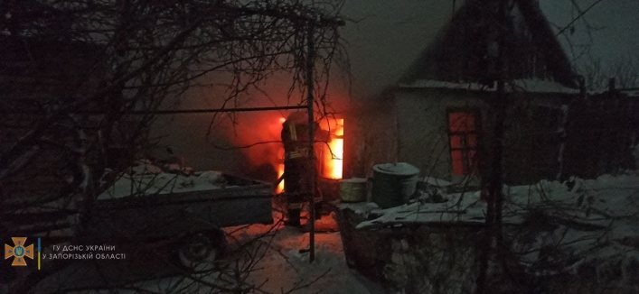 В Мелитопольском районе в частном доме произошел пожар 