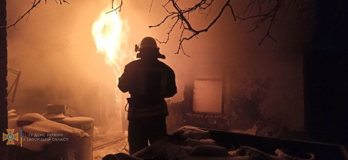В Мелитопольском районе в частном доме произошел пожар 