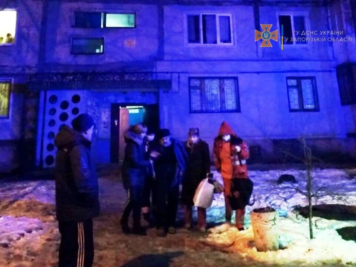 В Запорожье во время пожара спасли мужчину (фото)