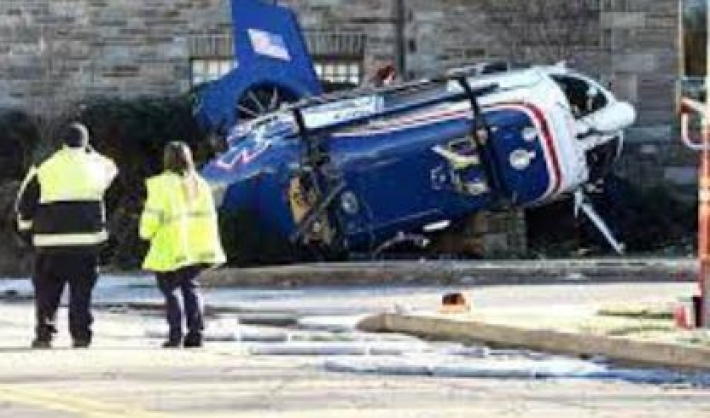 Чудом смогли спастись: В США разбился вертолет скорой помощи с младенцем на борту