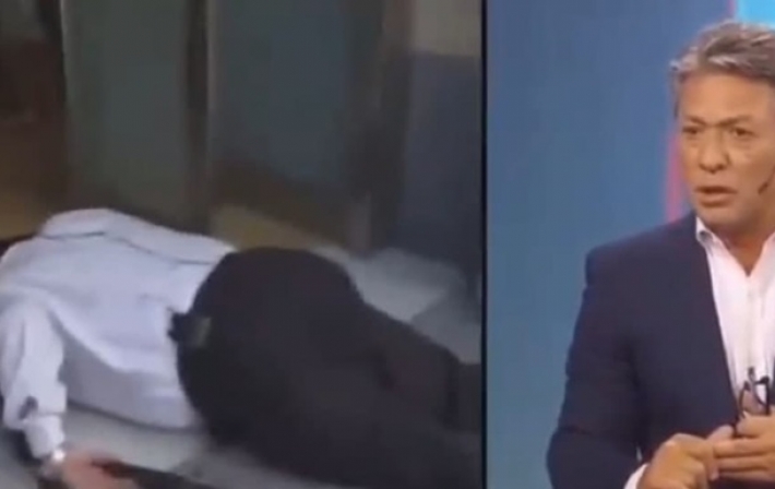 В Аргентине журналист от жары потерял сознание в прямом эфире (видео)