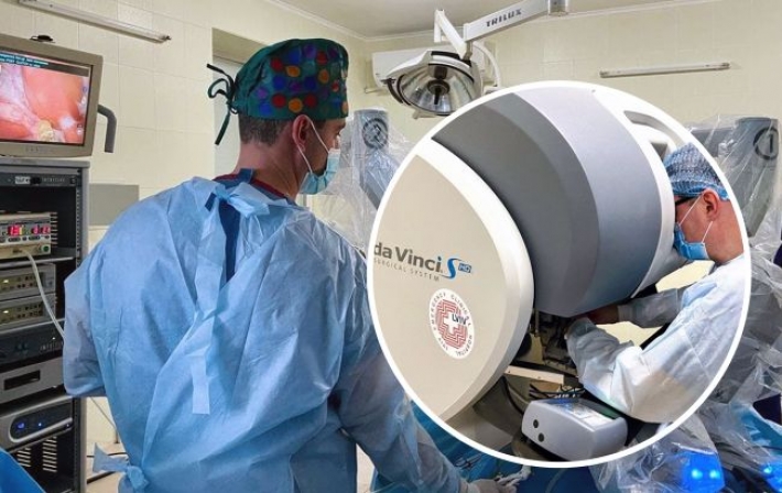 Впервые в Украине врачи прооперировали пищевод с помощью робота Da Vinci (фото)