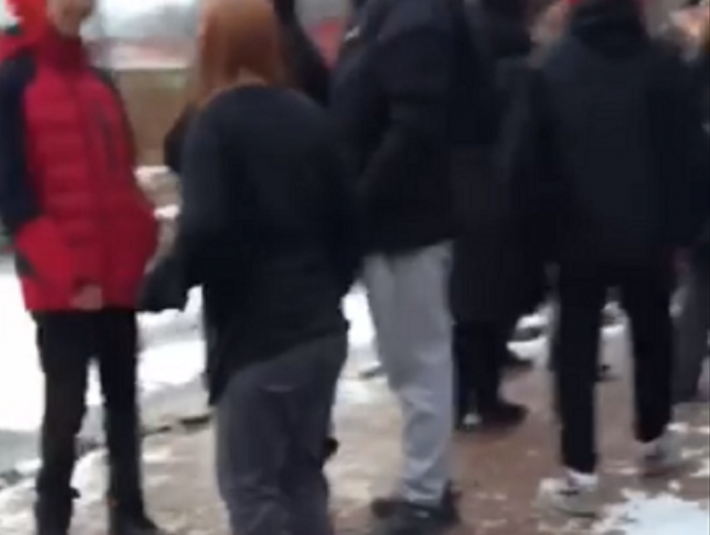 В Мелитополе девочка-подросток провалилась под лед (видео)