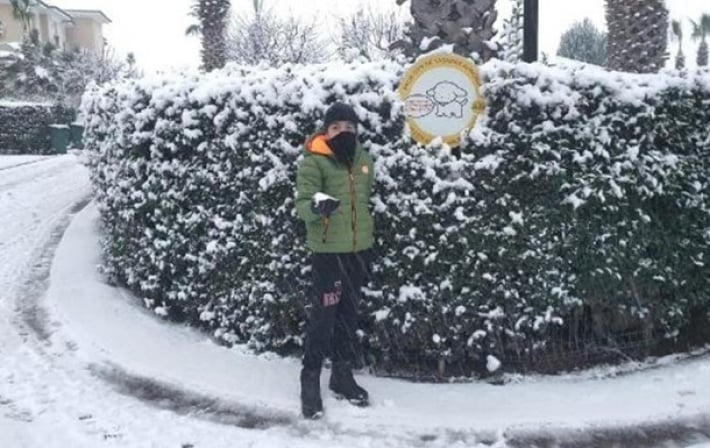 В Анталии выпал снег впервые за 29 лет (видео)