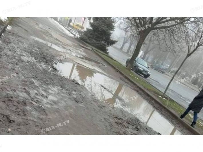 Жители Мелитополя жалуются на непроходимую грязь в элитном районе города (фото)