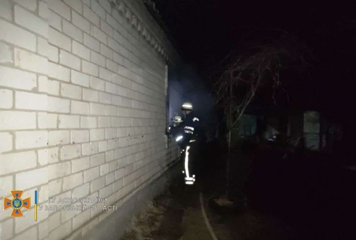В Запорожской области при пожаре в частном доме погиб молодой мужчина