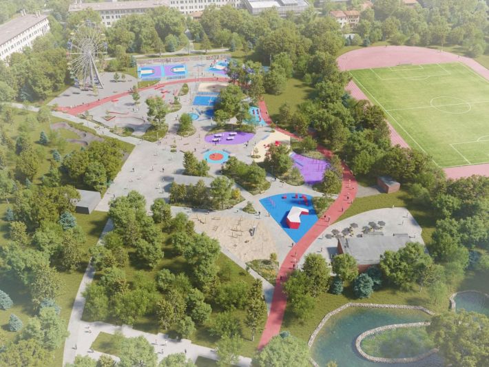 Мэр Мелитополя показал, как будет выглядеть урбан-парк (фото)