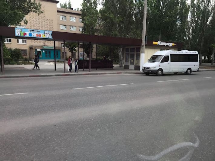 В Мелитополе пассажирка маршрутки показала "усиленную защиту" (фото)
