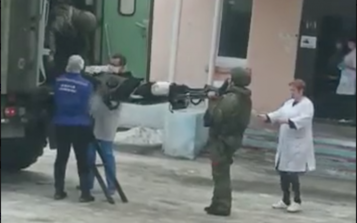 В Россию поступают раненые оккупанты: видео