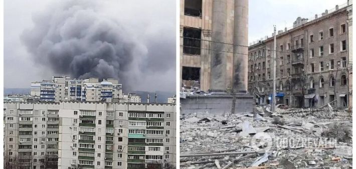 Оккупанты не прекращают атак на Харьков: разрушен Институт метрологии и здания банка (Фото и видео)