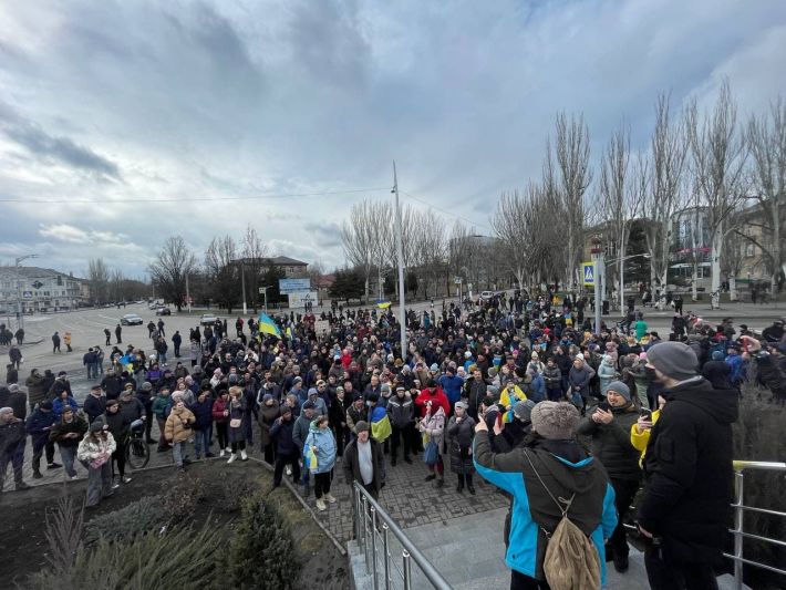 Мелитопольцев зовут на мирный митинг в поддержку Украины