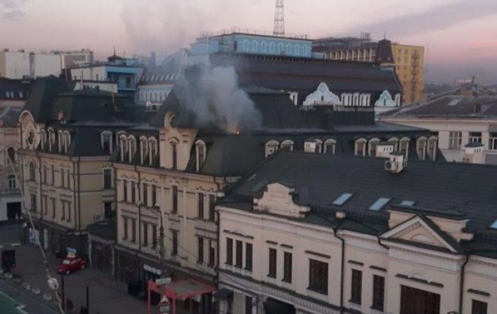 Оккупанты атаковали центр Киева дроном-камикадзе со взрывчаткой: появились кадры с места ЧП