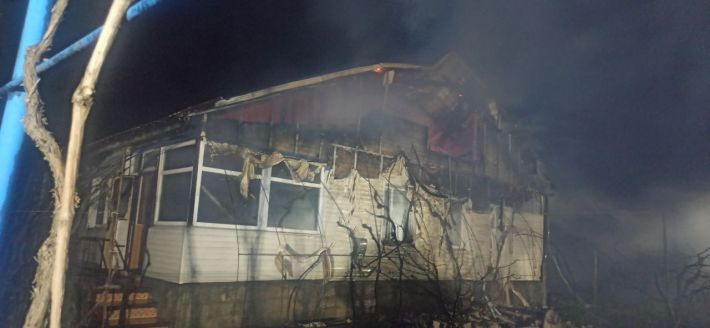 В Мелитопольском районе пылал масштабный пожар в частном доме