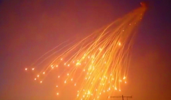 Село в Запорожском районе было обстреляно фосфорными бомбами