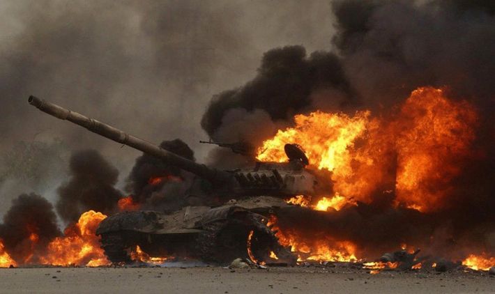 Морпехи из Бердянска уничтожили российский танк (видео)