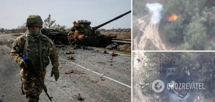 Украинские защитники показали "зажигательное" видео уничтожения вражеской техники