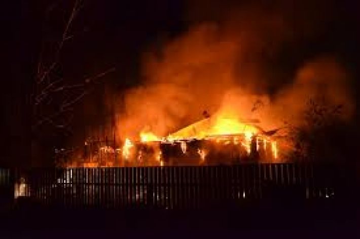 В Мелитопольском районе горел частный дом