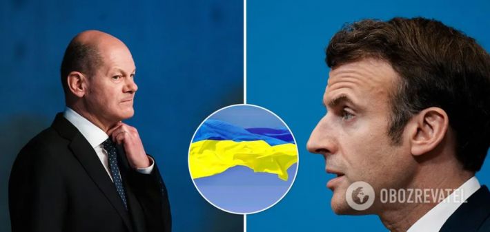 Шольц поддержал идею Макрона о создании альтернативного клуба союзников, в который может войти Украина