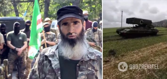 Чеченские добровольцы, которые воюют за Украину, захватили российский "Солнцепек". Видео