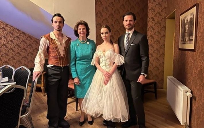 Украинские артисты встретились с королевой Швеции