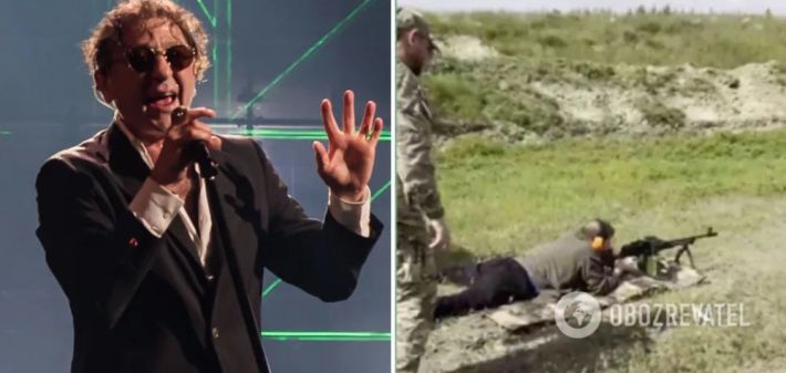 Пропутинский певец Лепс взял в руки оружие на Донбассе. Видео