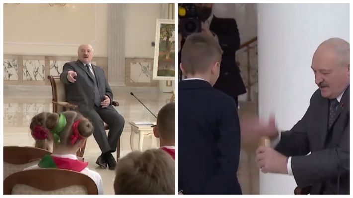 "А я сейчас покажу": Лукашенко под аплодисменты пионеров открыл бутылку сока (видео)