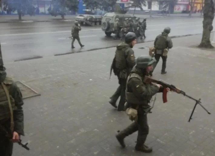 В сети опубликовали кадры февральских боев в Мелитополе (видео)