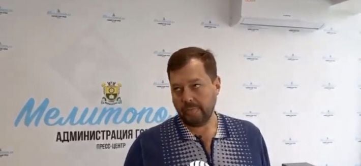 Коллаборант из Мелитополя Е. Балицкий опарафинился во время интервью росСМИ (видео)