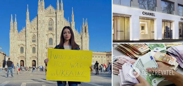 Сбежавшая в Италию Надин Медведчук из "Холостяка" попала в скандал из-за сумки Сhanel и выплаты беженцам