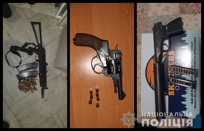 В Запорожье полицейские задержали местного жителя с арсеналом оружия