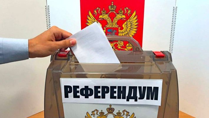 В Мелитополе гауляйтер Г. Данильченко заявила о начале подготовки к референдуму (фото, видео)